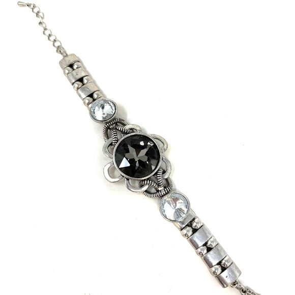 😍Hot Trend Alert! BOHO GLAM Blk Diamond Heart Bracelet - Picture 1 of 1